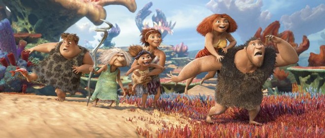 A família Croods precisa enfrentar o medo e deixar sua caverna para se aventurar por uma terra desconhecida | Divulgação