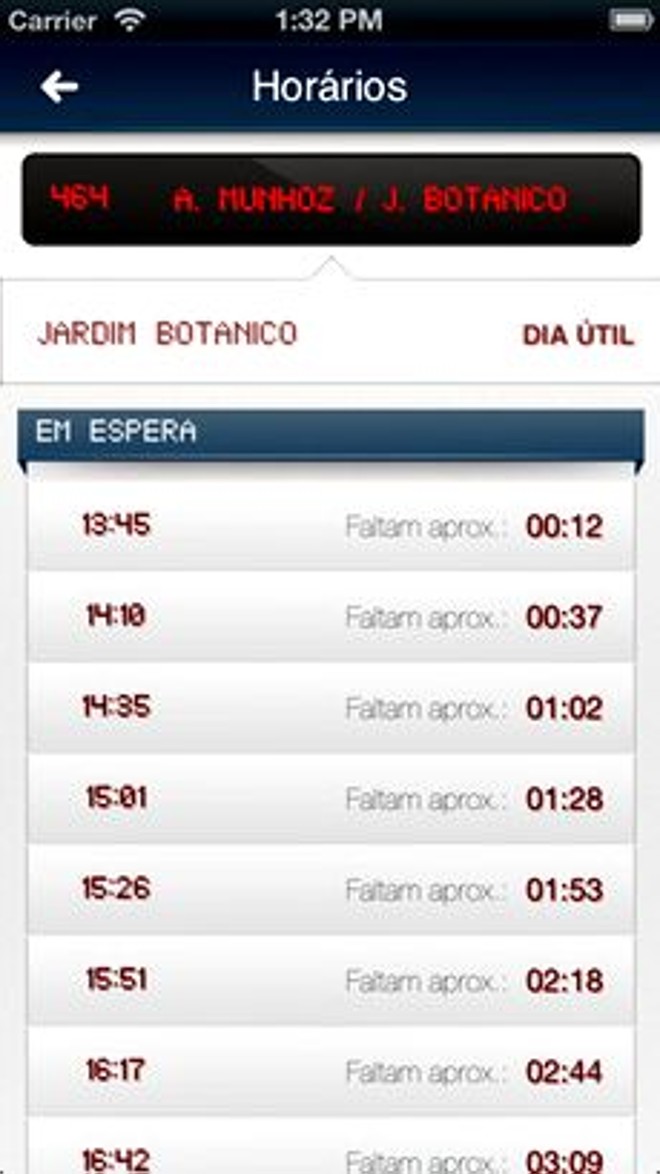 Ônibus Curitiba -A tela inicial traz uma relação de todas as linhas de ônibus. Clicando na linha, o usuário tem acesso a alguns pontos por onde o ônibus passa e o horário do próximo veículo. O app é mais recomendado para quem já conhece os pontos e linhas que quer pegar, já que não é possível fazer consultas de pontos de referência para descobrir qual ônibus passa por ali. Além disso, não há o endereço exato dos pontos, o que dificulta a pesquisa. Funciona off-line. Sistema: iOS | 