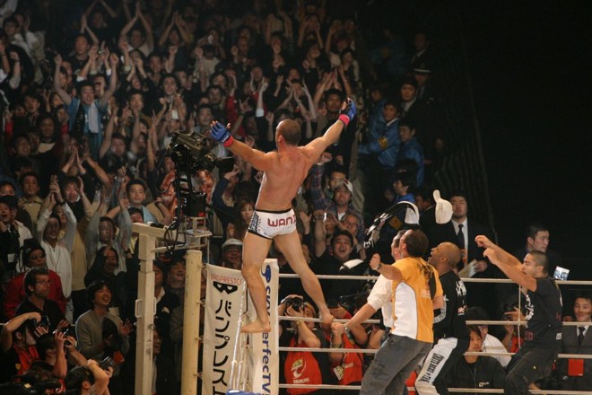 Wanderlei Silva comemora no Japão | 