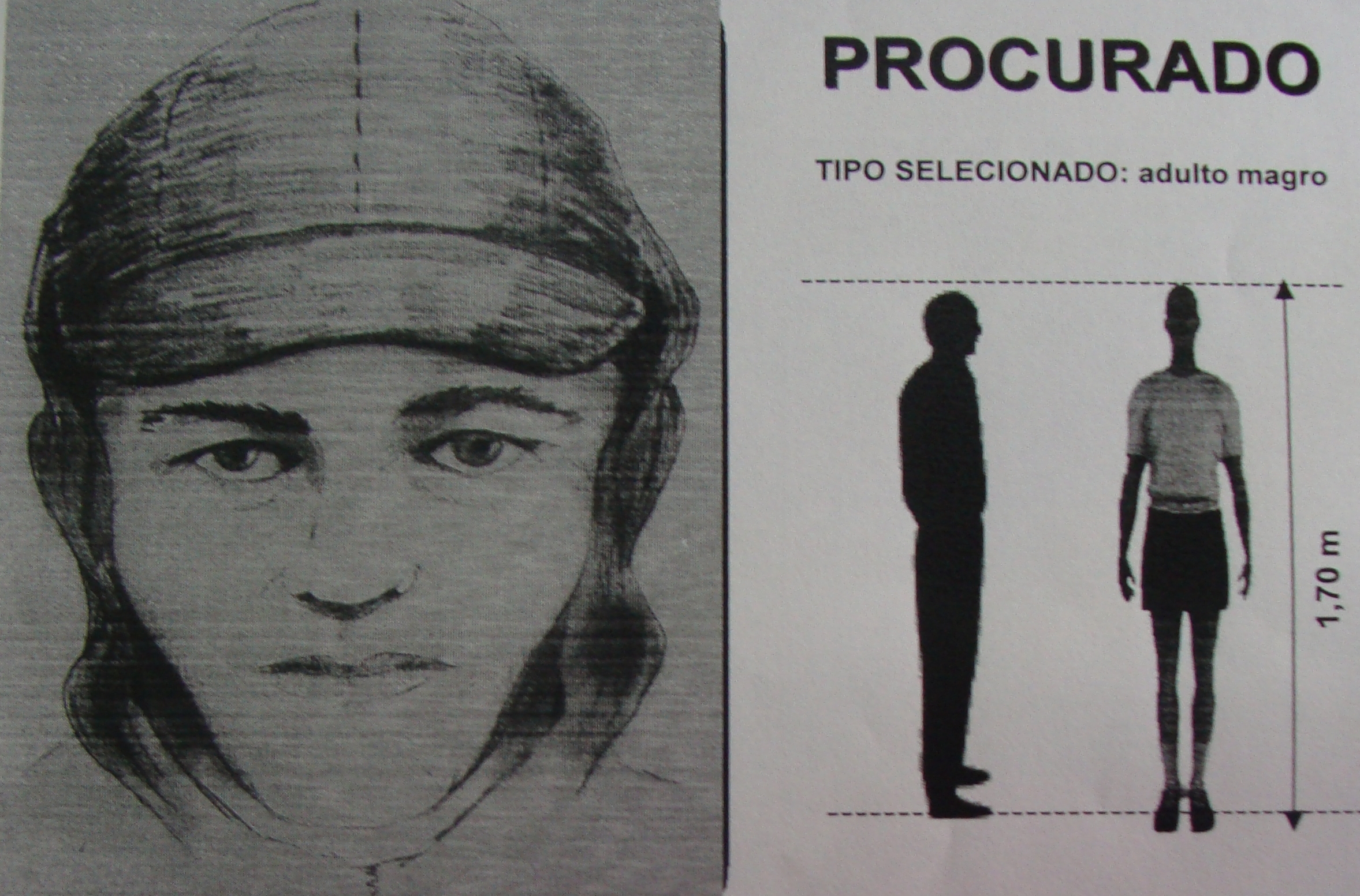 Imagem mostra um homem de pele branca, de idade entre 20 e 25 anos | Polícia Civil/ Divulgação