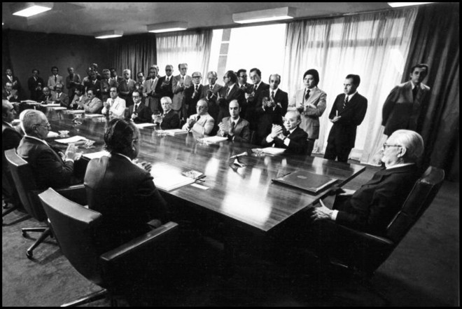 O presidente militar Ernesto Geisel |