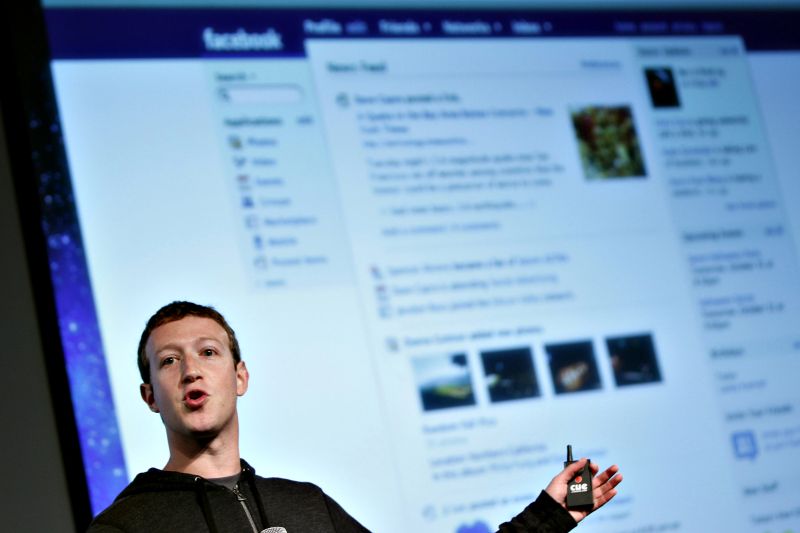 Mark Zuckerberg, fundador da rede social: melhor jornal personalizado do mundo" | Robert Galbraith/Reuters
