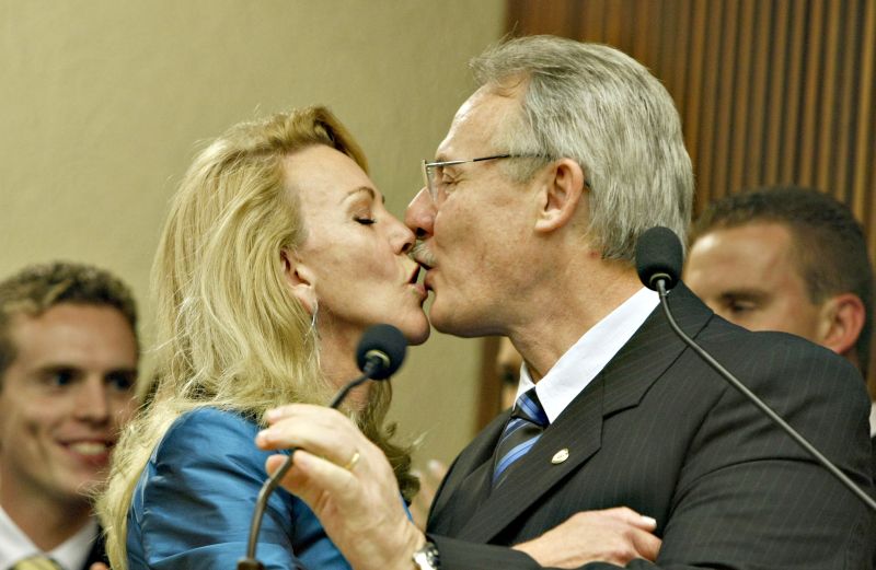 Regina e o ex-governador Orlando Pessuti (PMDB) | Arquivo/ Gazeta do Povo