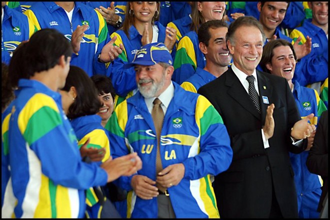 Lula durante o mandato de presidente. |