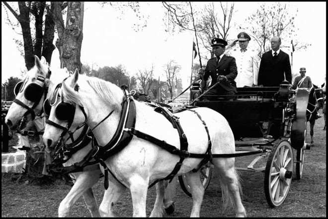 O presidente militar João Baptista Figueiredo com o presidente chileno Augusto Pinochet |