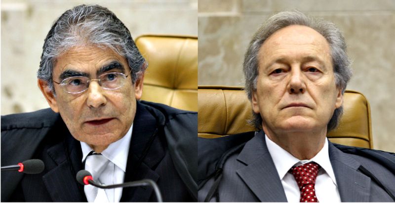 Ayres Britto (à esq.) se aposentou em 2012 e deixou uma vaga aberta; Gabinete de Lewandowski (à dir.) tem recebido pedidos de audiência. | Nelson JR./STF
