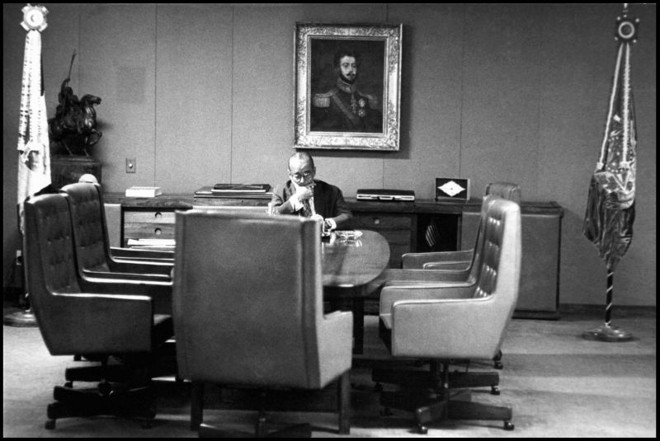 O presidente militar João Baptista Figueiredo |