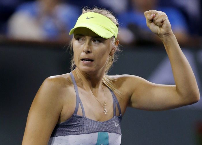 Classificação à final em Indian Wells deve colocar Maria Sharapova na segunda colocação do ranking mundial | Danny Moloshok / Reuters
