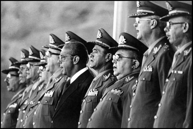 O presidente militar João Baptista Figueiredo |