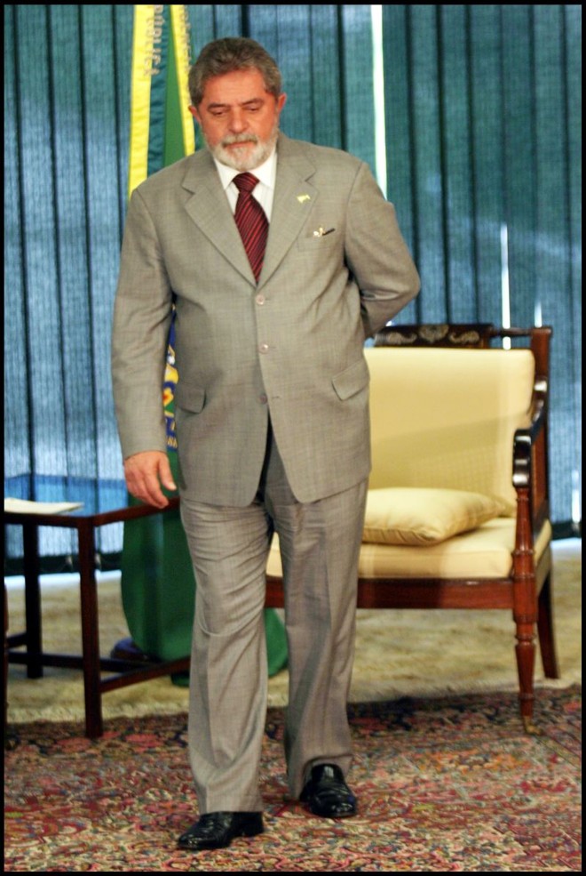 Lula durante o mandato de presidente. |