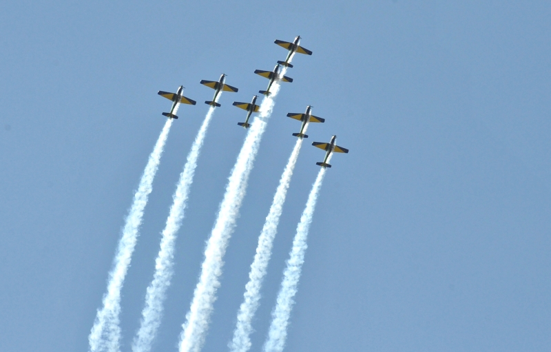 Os ases da fumaça vão voar hoje no Aeroporto do Bacacheri | Válter Campanato/Agência Brasil