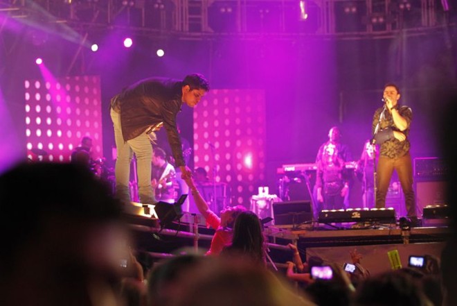 Jorge e Mateus animaram o público |