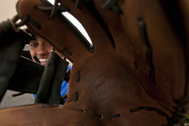 Leonardo Reginatto joga na base do Tampa Bay Rays | Marcelo Andrade/Gazeta do Povo