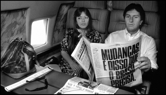 Collor com a ex-mulher Rosane |