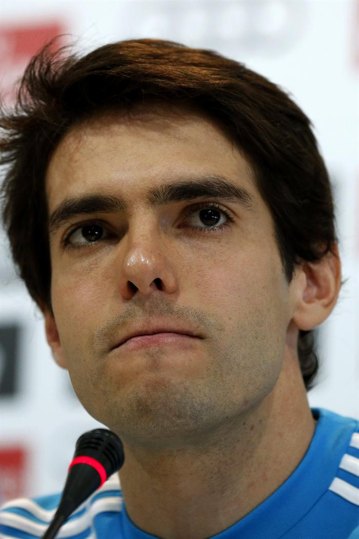 O brasileiro Kaká, do Real Madrid, será titular do time no jogo contra o Manchester United pela Liga dos Campeões | EFE/Juan Carlos Hidalgo