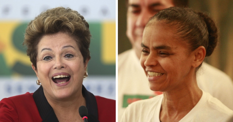 Dilma: 52% dos entrevistados disseram votar com certeza para a sua reeleição; Marina: mesmo porcentual de eleitores que votariam e que não votariam nela | Fotos: Ueslei Marcelino/ABr e Tarso Sarraf/Folhapress