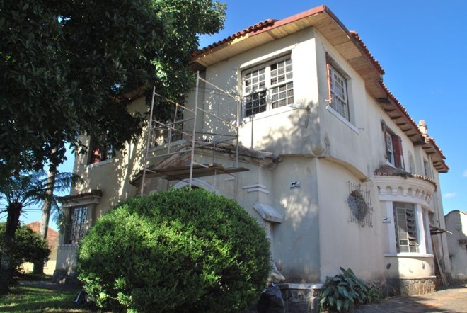 Residência Euclides Silveira do Valle, na Avenida Marechal Floriano esquina com Presidente Kennedy. Projeto arquitetônico de 1941 |