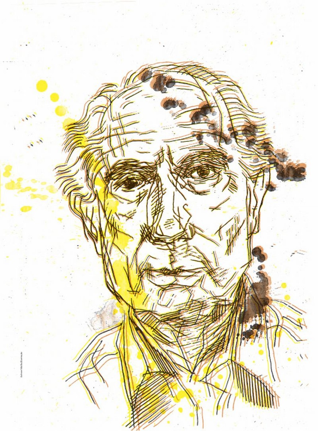 Philip Roth Drawing Philip Roth chega aos 80