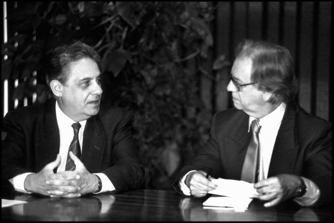 FHC com Itamar Franco |