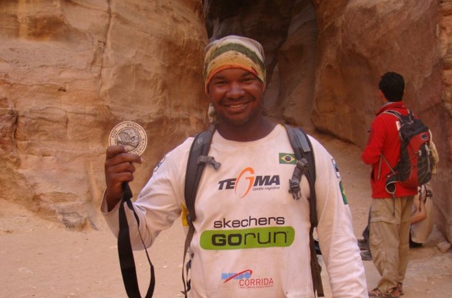 Carlos Dias na sua participação na ultramaratona de 250 km. na Jordania em 2012 | Divulgação