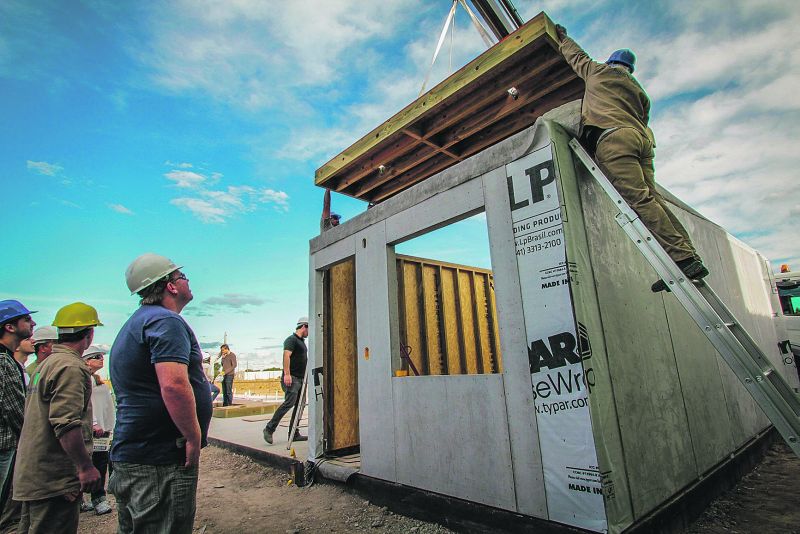 Sistema wood frame da empresa Tecverde: residên-cias de qualidade, erguidas em tempo recorde e com menos pessoal | Divulgação