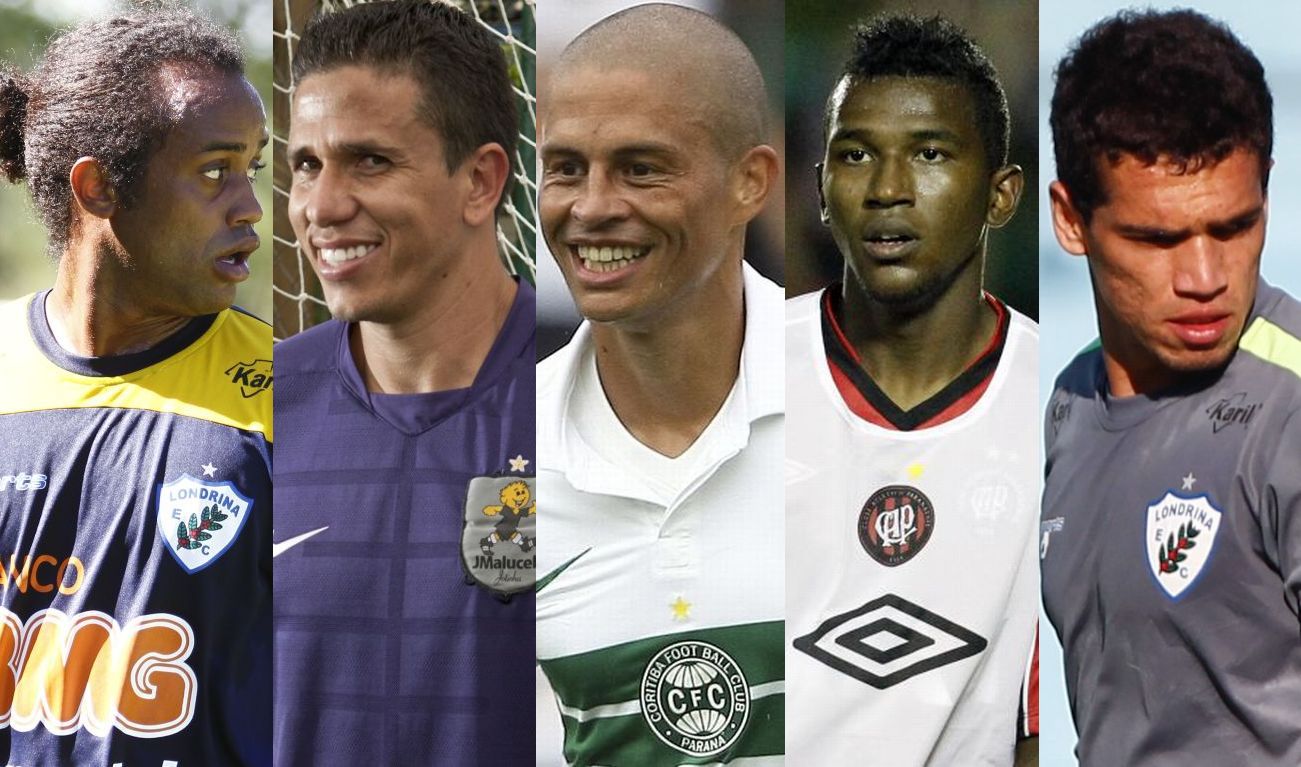 Artilheiros do Estadual com 8 gols: Celsinho, Potita, Alex, Coutinho e Neílson | Gazeta do Povo