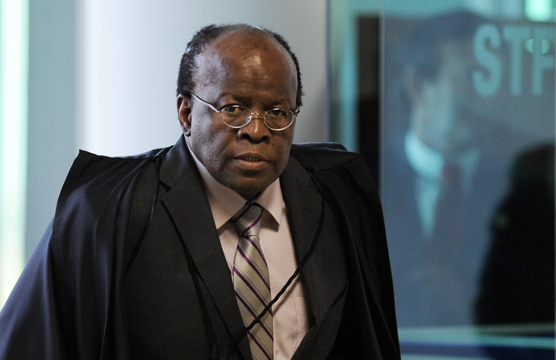 Joaquim Barbosa, presidente do STF e relator do julgamento do mensalão | Evaristo Sá/AFP