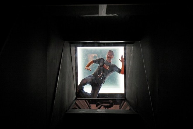 As instalações criadas para a exposição permitem, e pedem, a interação do visitante |