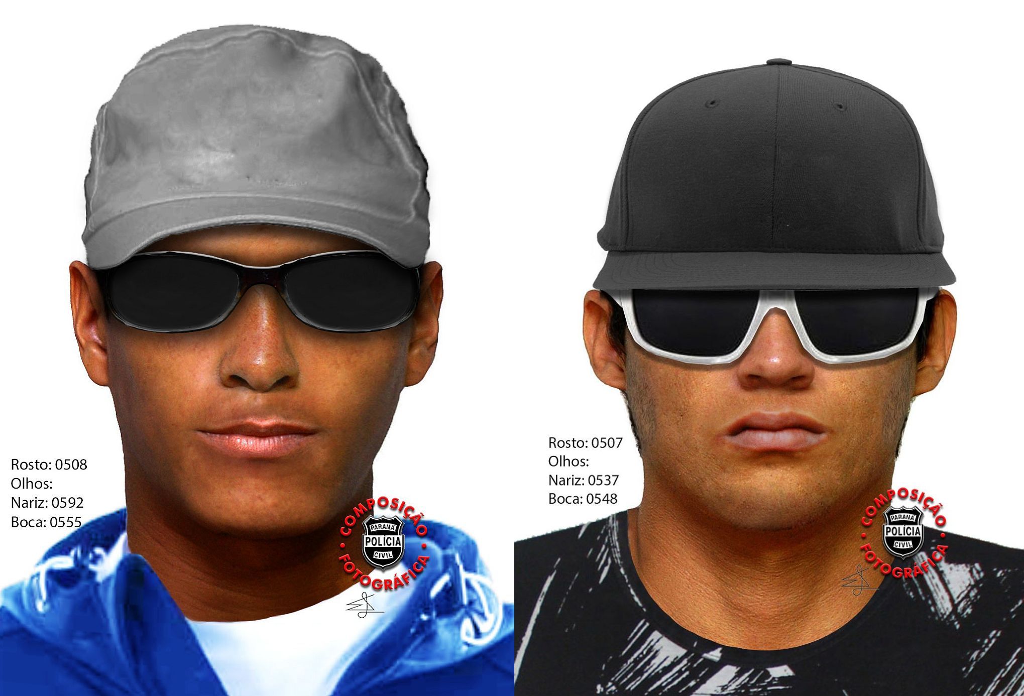 Polícia procura suspeitos de matar italiano | Divulgação / Polícia Civil