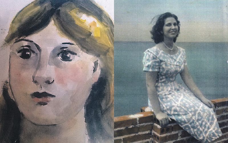 A aquarela é a técnica de destaque da artista; Cleani completaria 80 anos neste mês | Reprodução; Arquivo pessoal