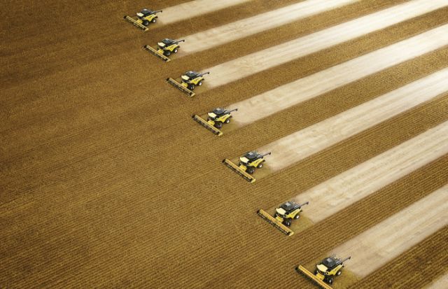 Safra de milho já ultrapassou a meta oficial. Soja, que avança a passos largos em grandes áreas do Cerrado como a da foto, está a caminho. |