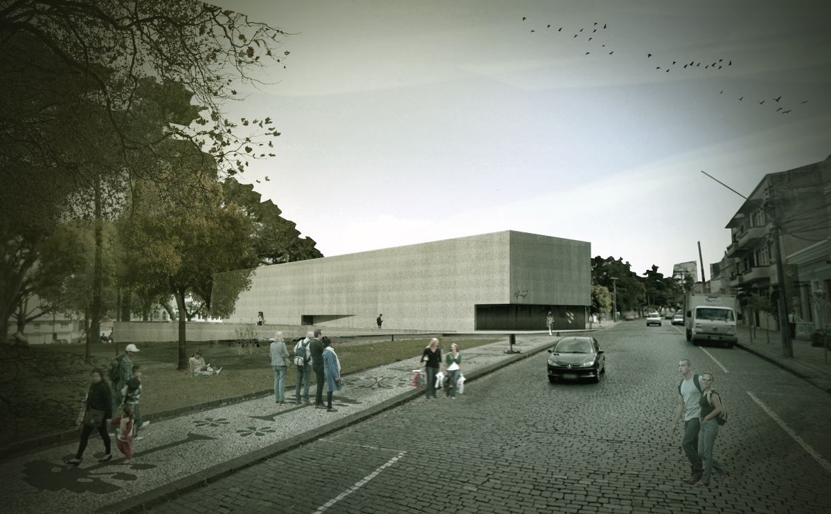 Imagem do projeto mostra qual seria a localização do Instituto Poty Lazzarotto |