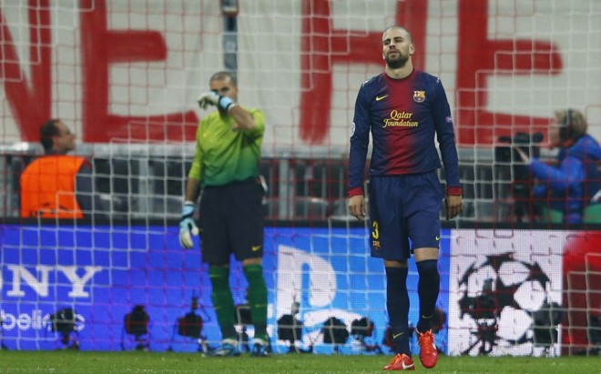 Piqué lamenta mais um gol sofrido pelo Barça | 
