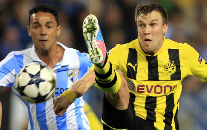 Em casa, Málaga empatou com o Borussia Dortmund |