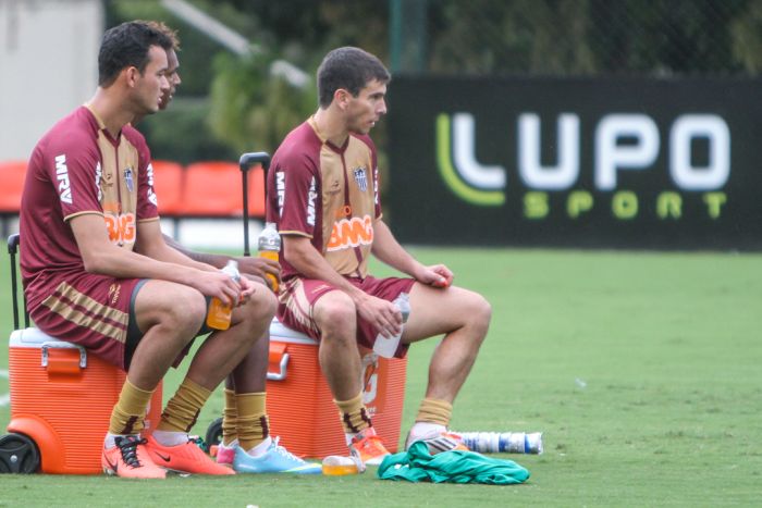 O volante Leandro Donizete (centro), do Atlético-MG, está recuperado de uma torção no tornozelo. | Bruno Cantini / Flickr Atlético-MG