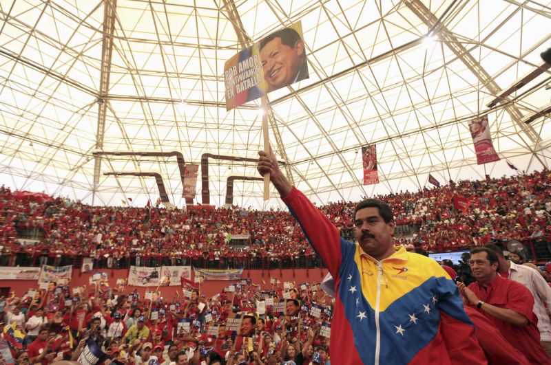 Nicolás Maduro em campanha no estado de Barinas | Presidência da Venezuela/Reuters