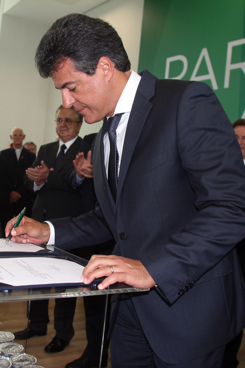 Governador Beto Richa na posse de novos secretários em fevereiro deste ano: ajustes funcionais | Walter Alves/ Gazeta do Povo