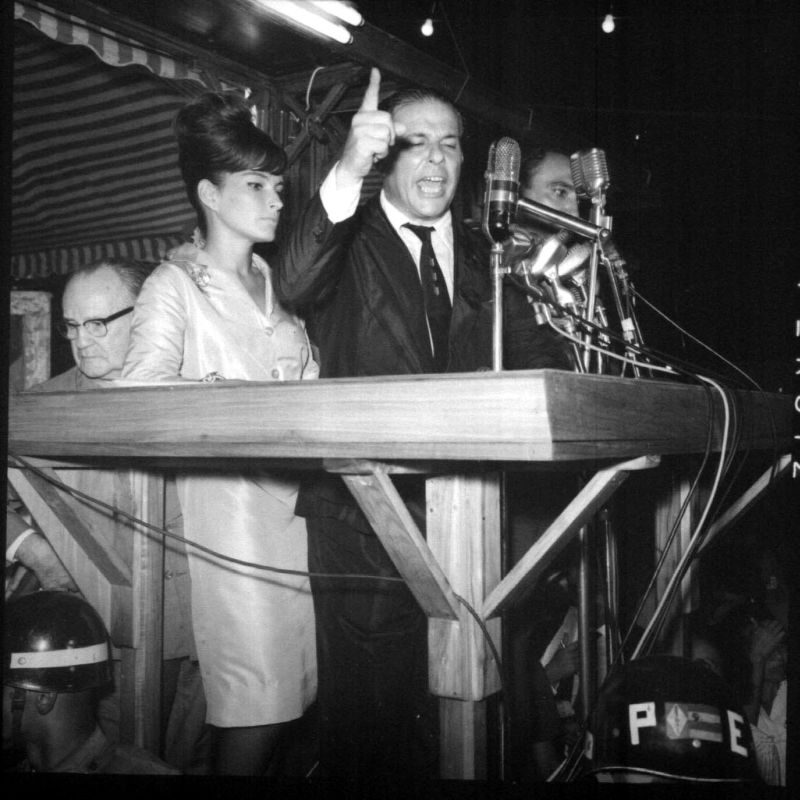 João Goulart com a esposa, Maria Teresa, durante o seu mandato como presidente da República | Arquivo/O Globo