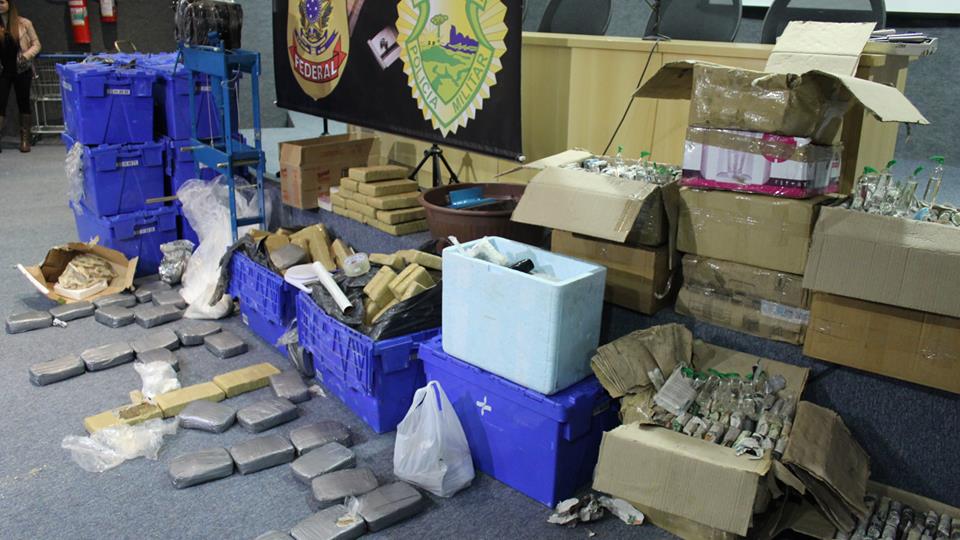 Uma tonelada de maconha é apreendida em operação conjunta da PM e PF | Divulgação / Polícia Federal