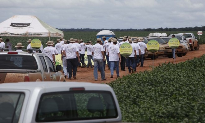 Atividade de integração da Ceagro Los Grobo em Mato Grosso. Empresa está apenas chegando ao Centro-Oeste. |