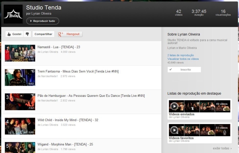 Projeto Tenda já gravou 50 videoclipes independentes | Divulgação