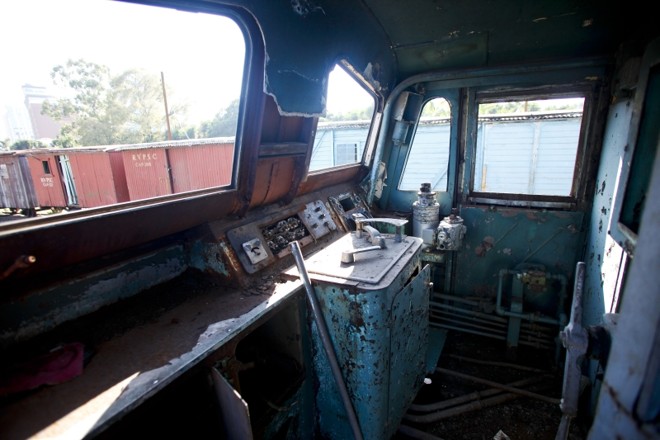 Interior da locomotiva elétrica: reforma vai deixá-la 