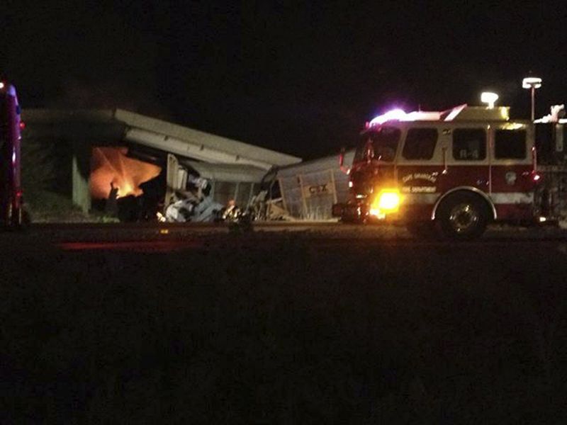 Acidente envolvendo dois trens deixou sete feridos | KFVS12/Handout via Reuters