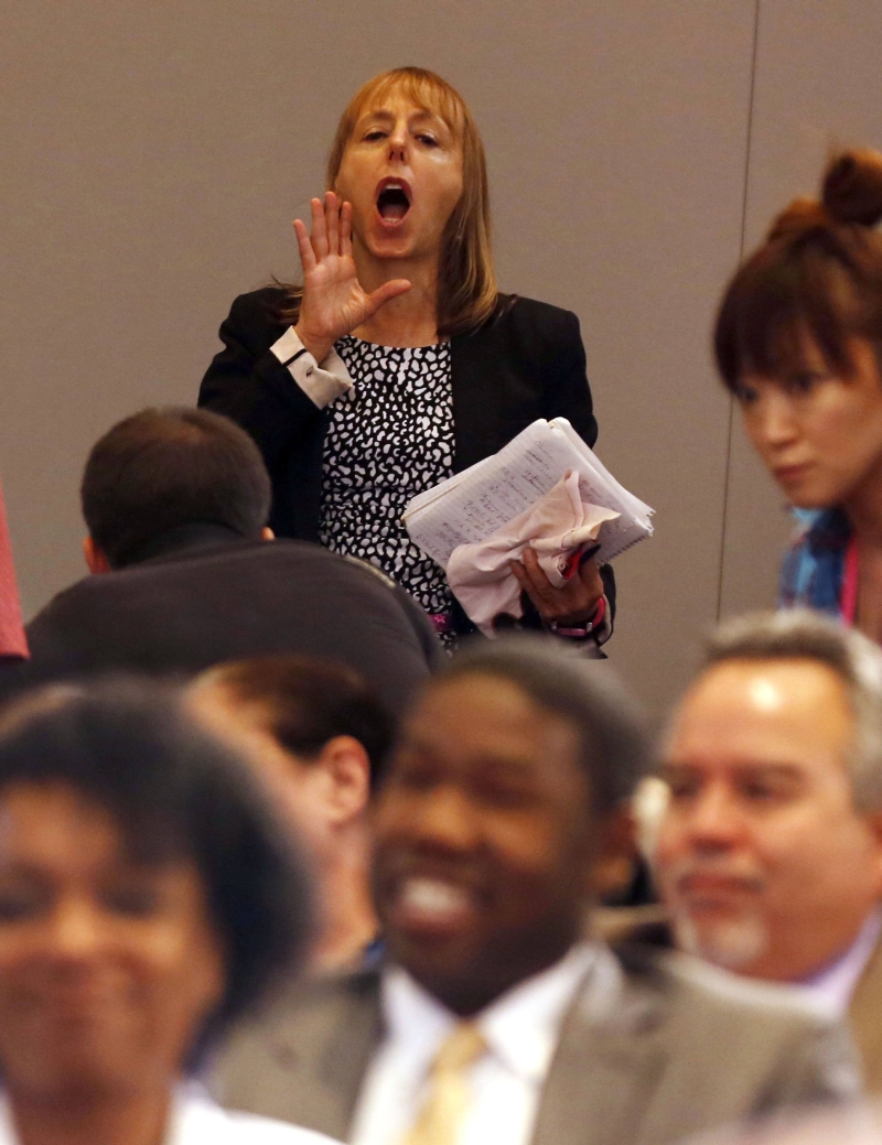 Ativista contra Guantánamo interrompe fala de Obama | Larry Downing/Reuters