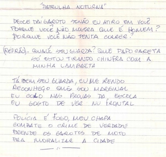 Raridades como originais de letras e fotos de divulgação de Cinema Mudo, de 1983, serão exibidas em um telão |