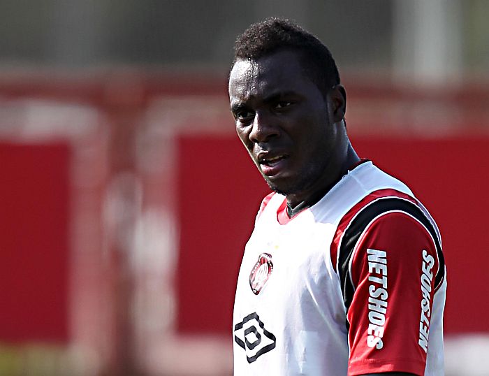 Zagueiro Manoel, artilheiro atleticano no Brasileiro com três gols | Albari Rosa / Gazeta do Povo