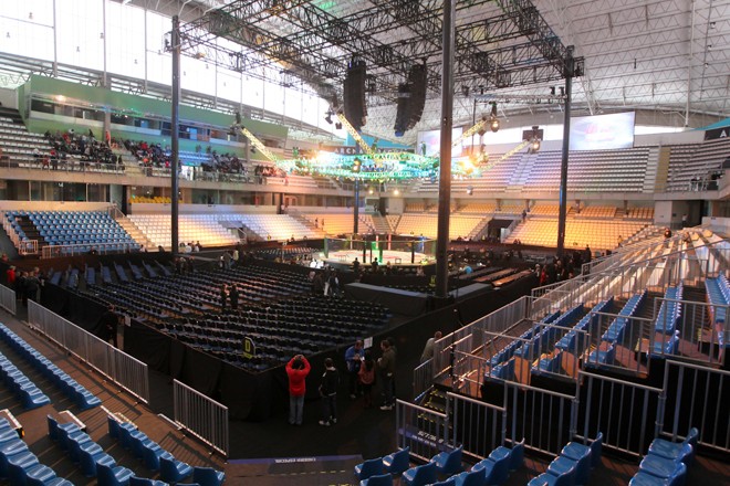 Arena Jaraguá está pronta para o evento |