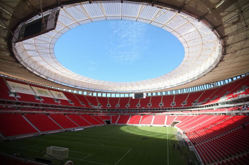 Inaugurado no último fim de semana, o estádio Nacional de Brasiília importa times da elite | Fernando Bizerra Jr./ EFE