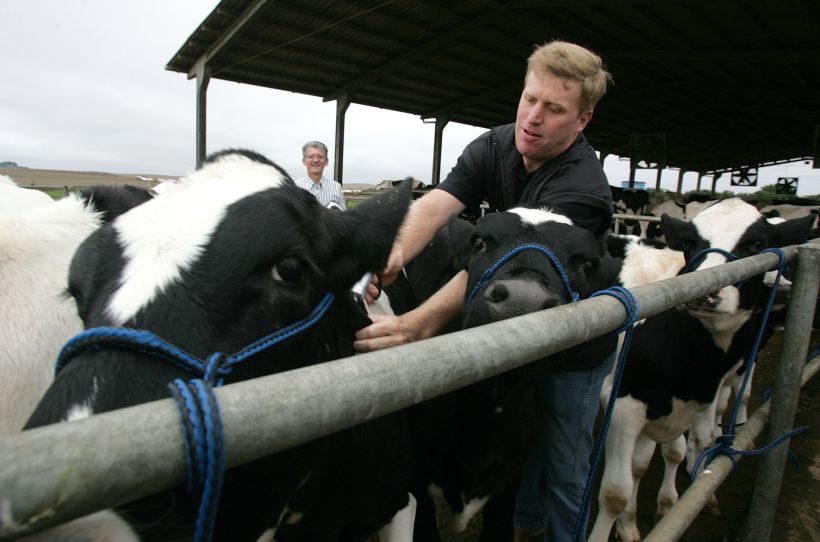 Charles Salomons, produtor, durante o lancamento da campanha da aftosa, em Castro. | Foto: Josua© Teixeira/gazeta Do Povo