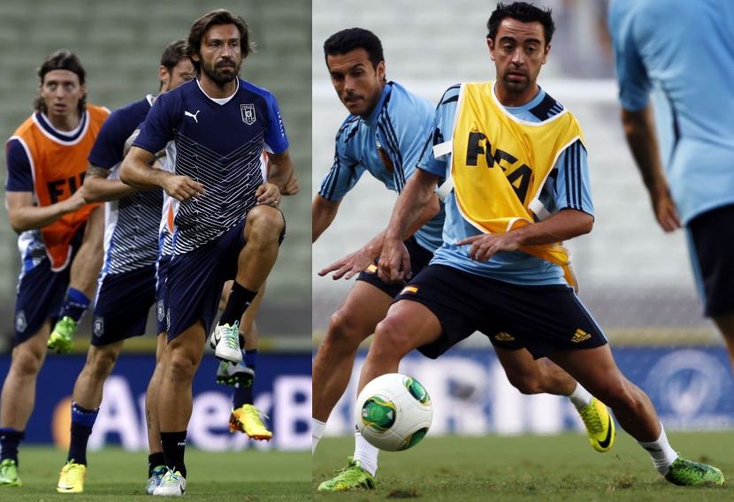 Pensadores, Pirlo e Xavi se enfrentam nesta quinta | Reuters